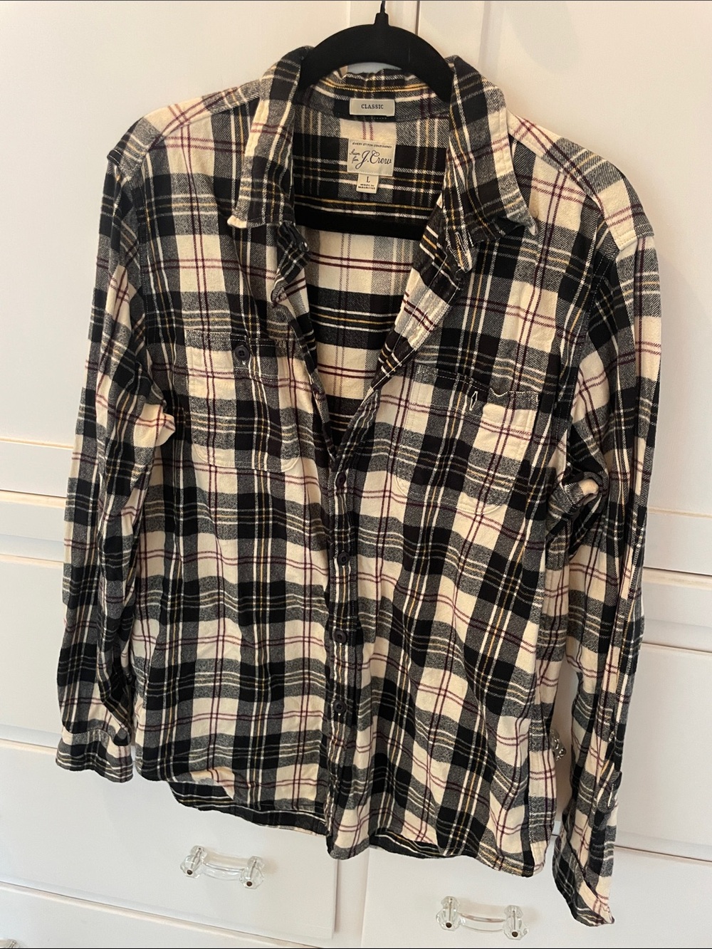Vintage J. Crew Plaid Button-Down Shirt size L